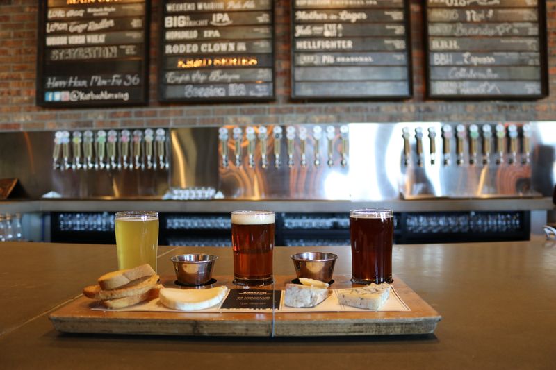 Craft beer selection at Punch pizza restaurant