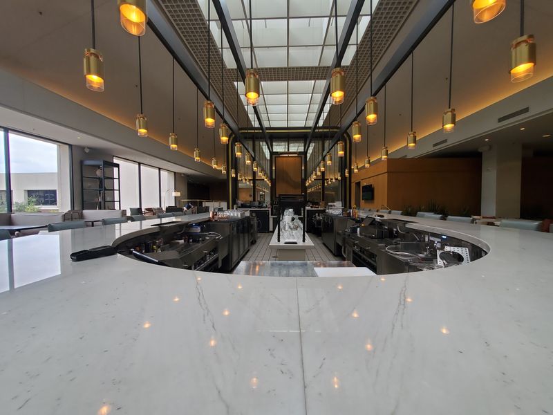 Punch pizza restaurant bar and beverage area