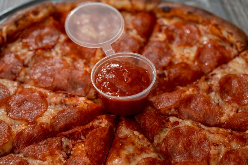 Pepperoni Punch pizza loaded with premium pepperoni